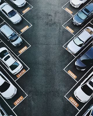 Different lease cars on parkinglot